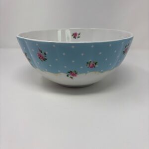 Vintage Royal Albert England Baking Bliss Country Roses Blue 8” X 3 3/4” Bowl